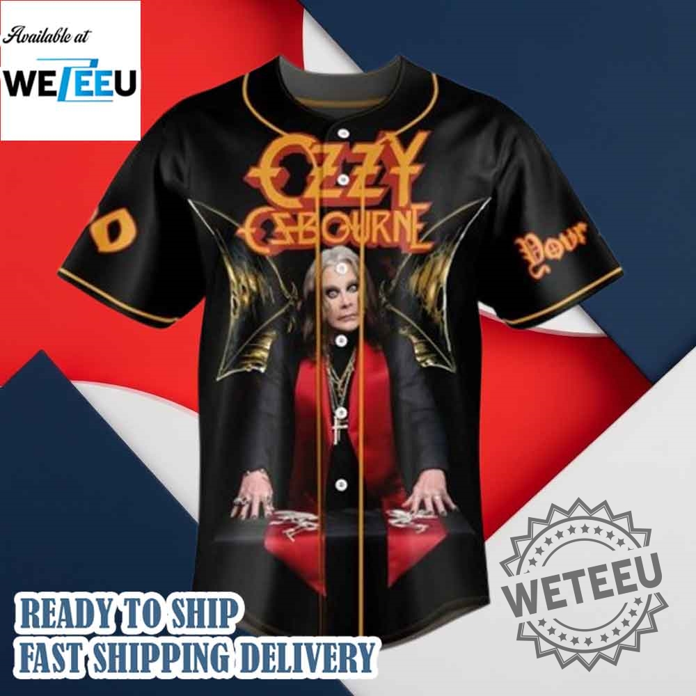 Ozzy Osbourne The Prince Of Darkness Forever Baseball Jersey 4 Ozzy Osbourne The Prince Of Darkness Forever Baseball Jersey