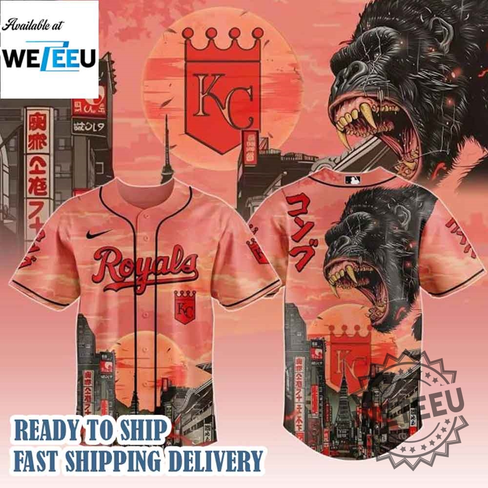 Kansas City Royals Mlb X Japanese Heritage Kong Baseball Jersey
