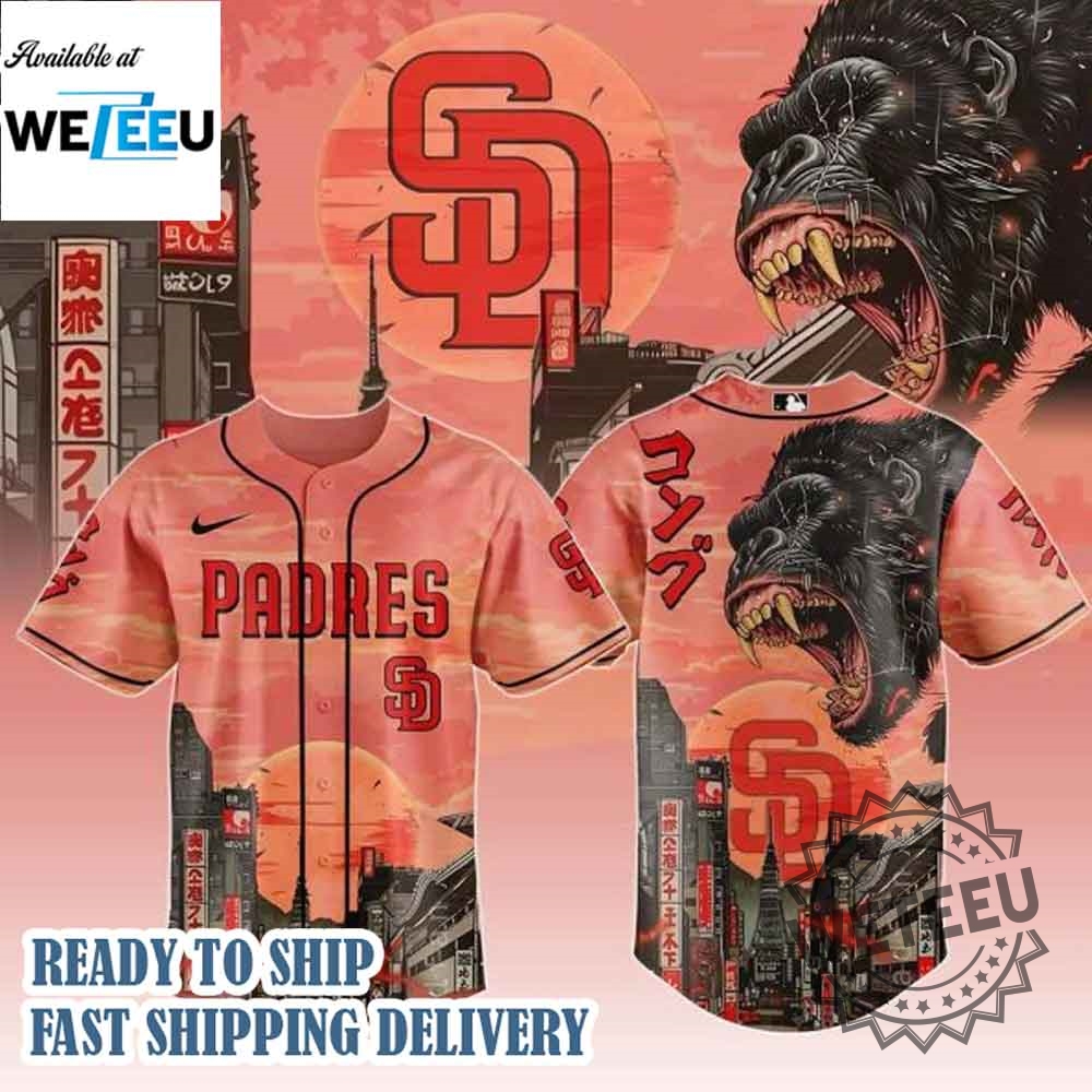San Diego Padres Mlb X Japanese Heritage Kong Baseball Jersey