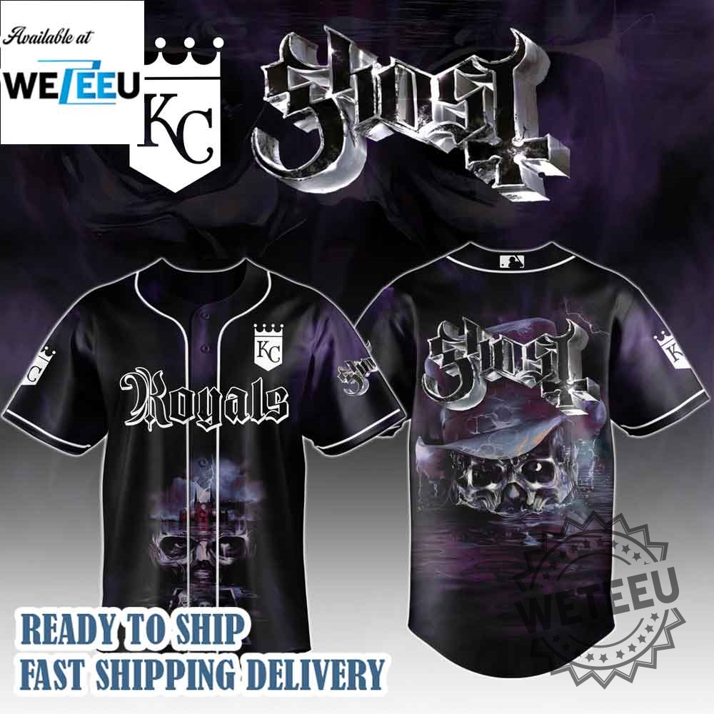 Kansas City Royals Mlb X Ghost Skeletour World Tour Baseball Jersey