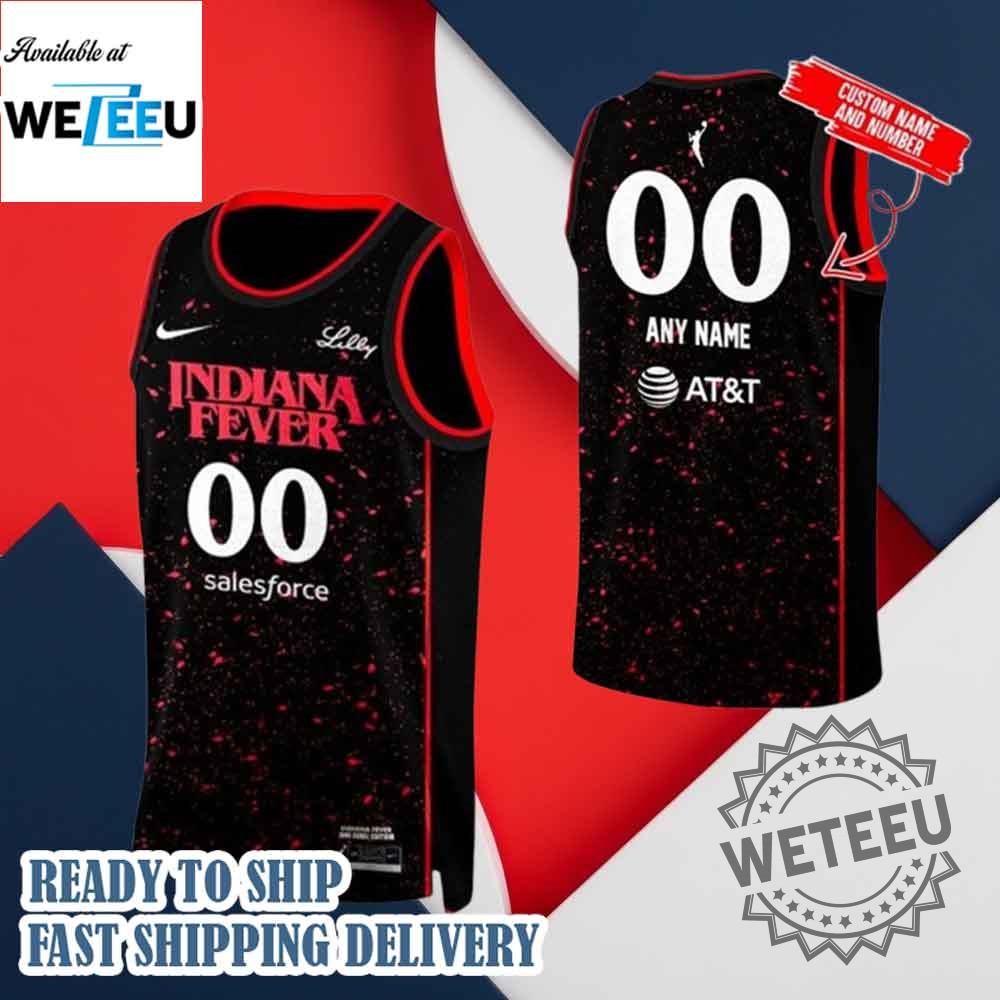 Indiana Fever Stranger Things Rebel Swingman Limited Edition Black Jersey