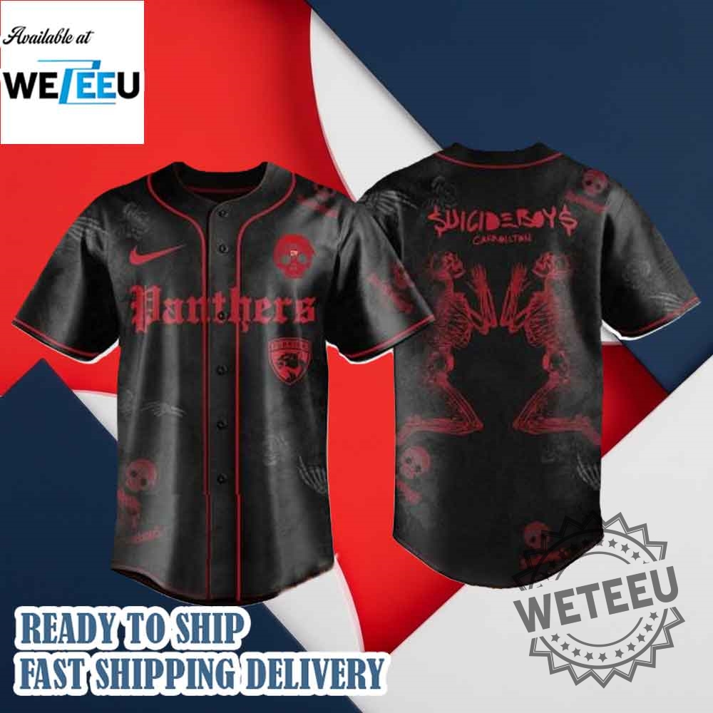 Florida Panthers X Suicideboys Grey Day Tour 2025 Jersey