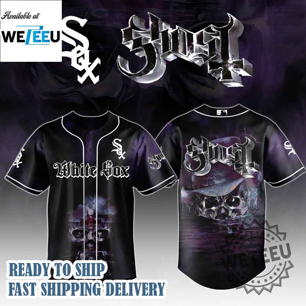 Chicago White Sox Mlb X Ghost Skeletour World Tour Baseball Jersey