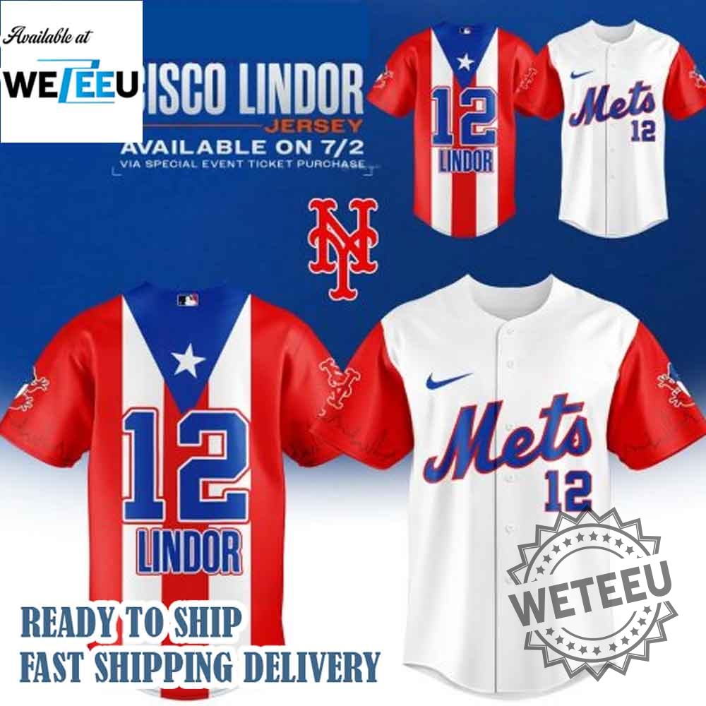 New York Mets X Puerto Rico Themed Francisco Lindor Jersey 2025