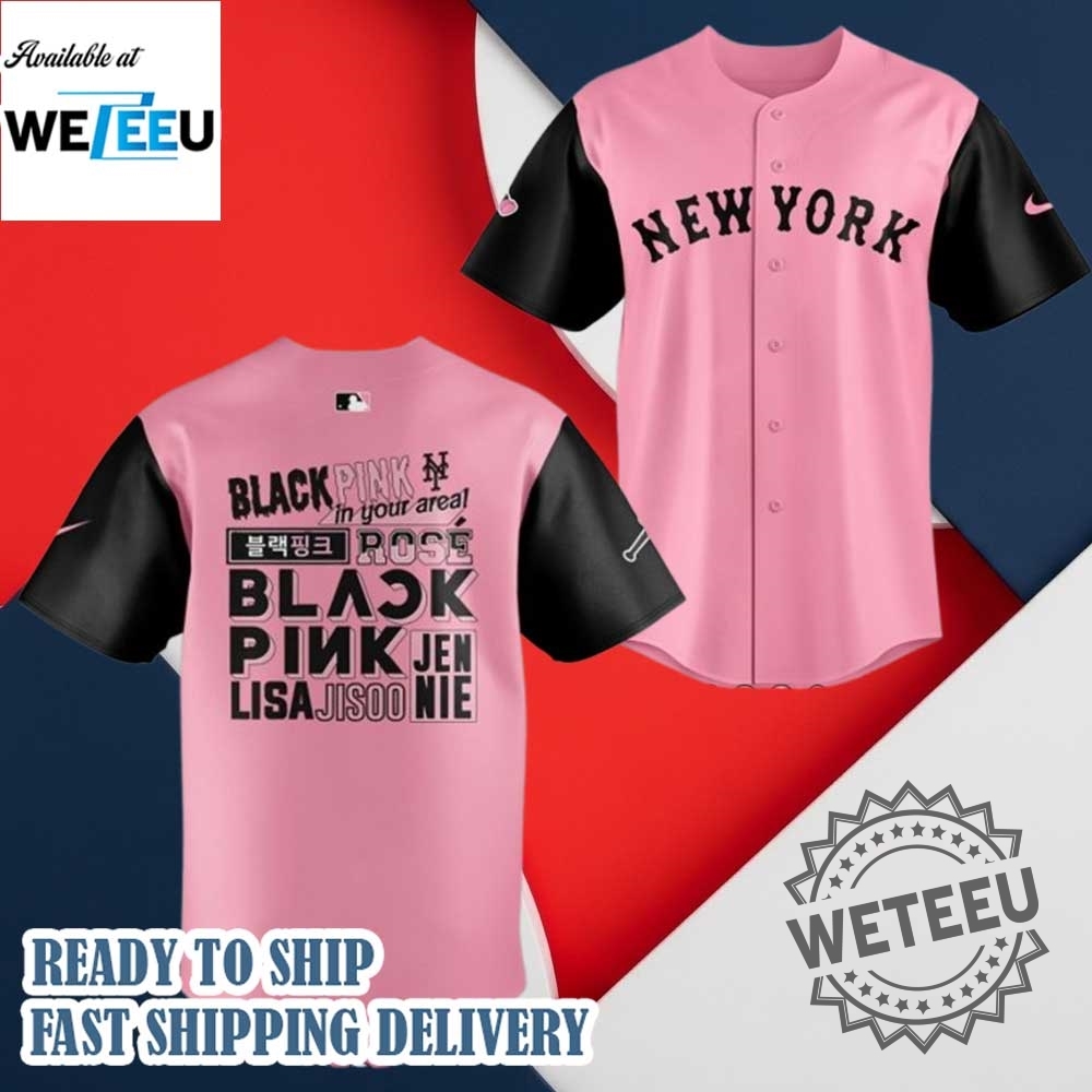 New York Mets X Blackpink World Tour 2025 Baseball Jersey