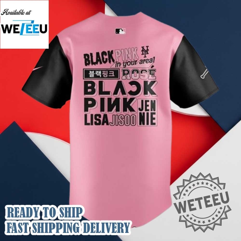 New York Mets X Blackpink World Tour 2025 Baseball Jersey 5 New York Mets x Blackpink World Tour 2025 Baseball Jersey