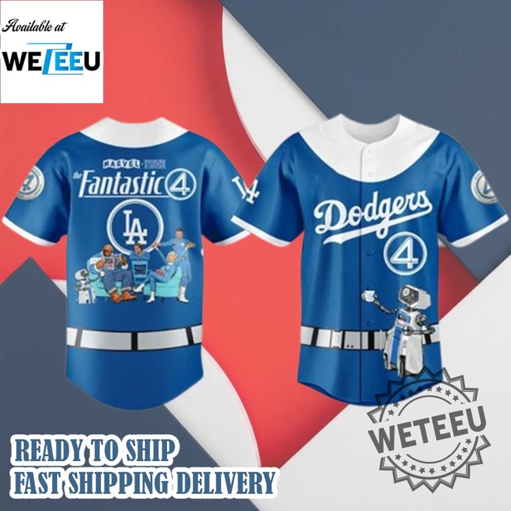 "Top 5 Must-Have Baseball Jerseys for 2025: Limited Edition Designs" 9 Official Marvel Fantastic Four Los Angeles Dodgers Mlb Jersey