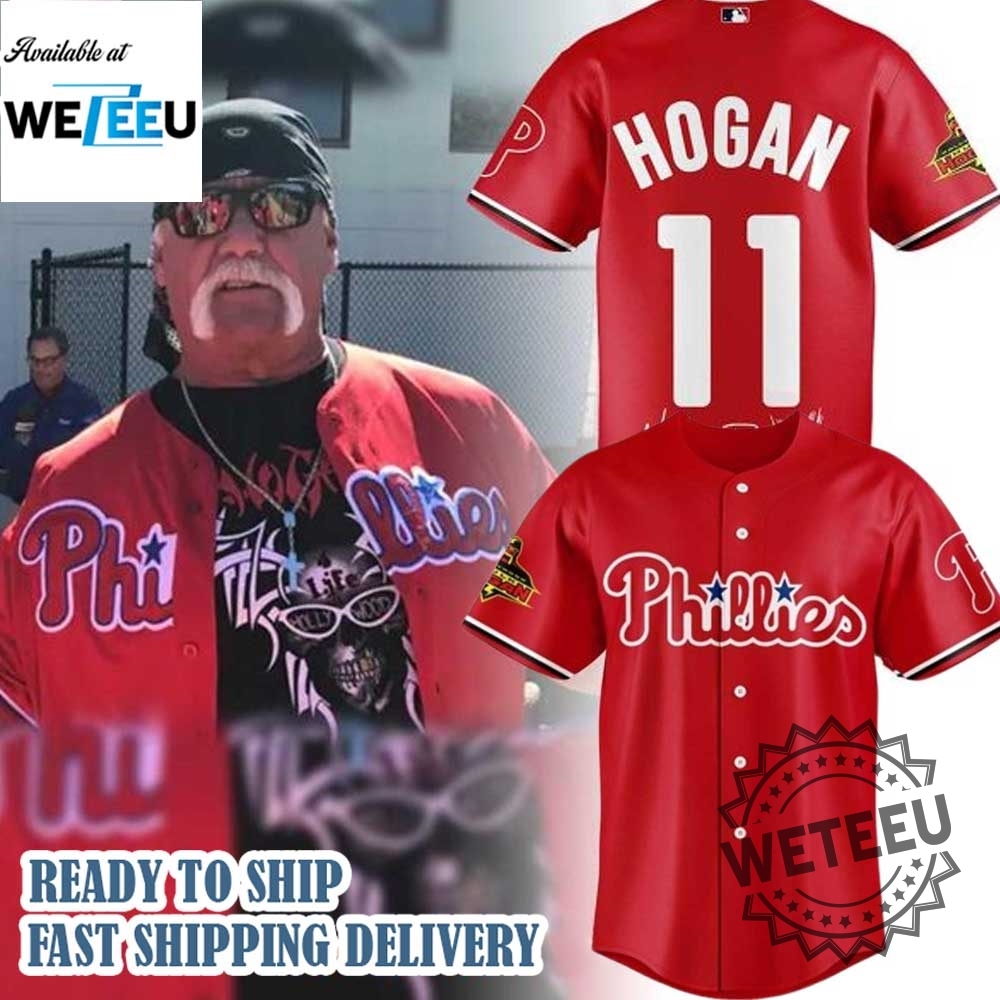 "Top 5 Must-Have Baseball Jerseys for 2025: Limited Edition Designs" 14 Hulk Hogan X Philadelphia Phillies Wwe Wcw Legend Jersey