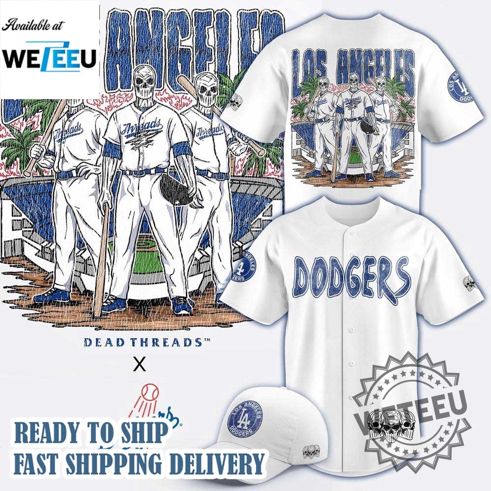 "Top 5 Must-Have 2025 Jerseys: Baseball Meets Culture and Style" 16 Los Angeles Dodgers Dead Threads Baseball Jersey