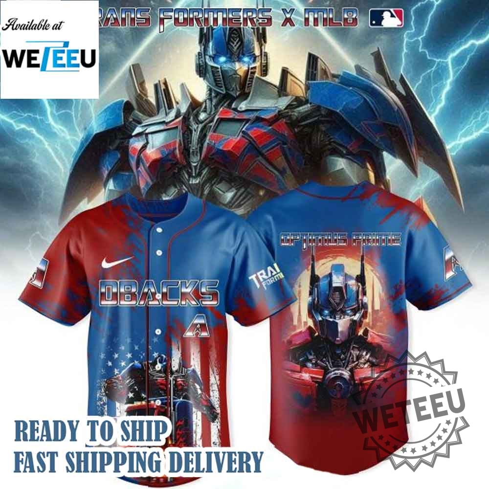 "Top 2025 MLB Crossover Jerseys: Dodgers, Tigers, Orioles, Red Sox" 15 Arizona Diamondbacks X Transformers Optimus Prime Jersey
