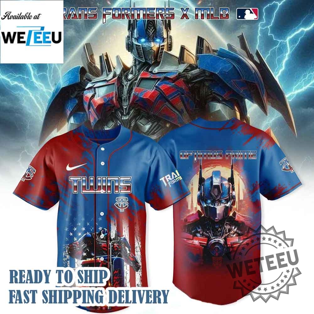 Minnesota Twins X Transformers Optimus Prime Jersey