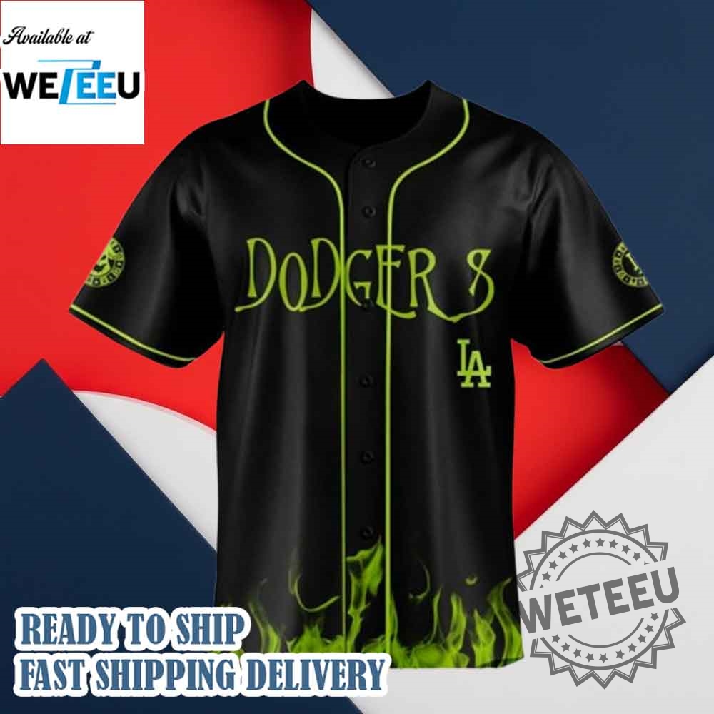 Los Angeles Dodgers X Oogie Boogie Bash 2025 Halloween Baseball Jersey 5 Los Angeles Dodgers x Oogie Boogie Bash 2025 Halloween Baseball Jersey