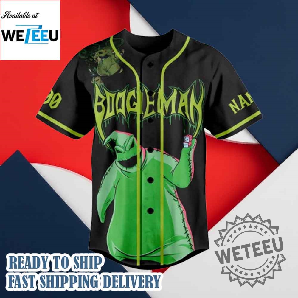 Personalized Oogie Boogie Baseball Jersey The Nightmare Before Christmas Fan Apparel 5 Personalized Oogie Boogie Baseball Jersey The Nightmare Before Christmas Fan Apparel
