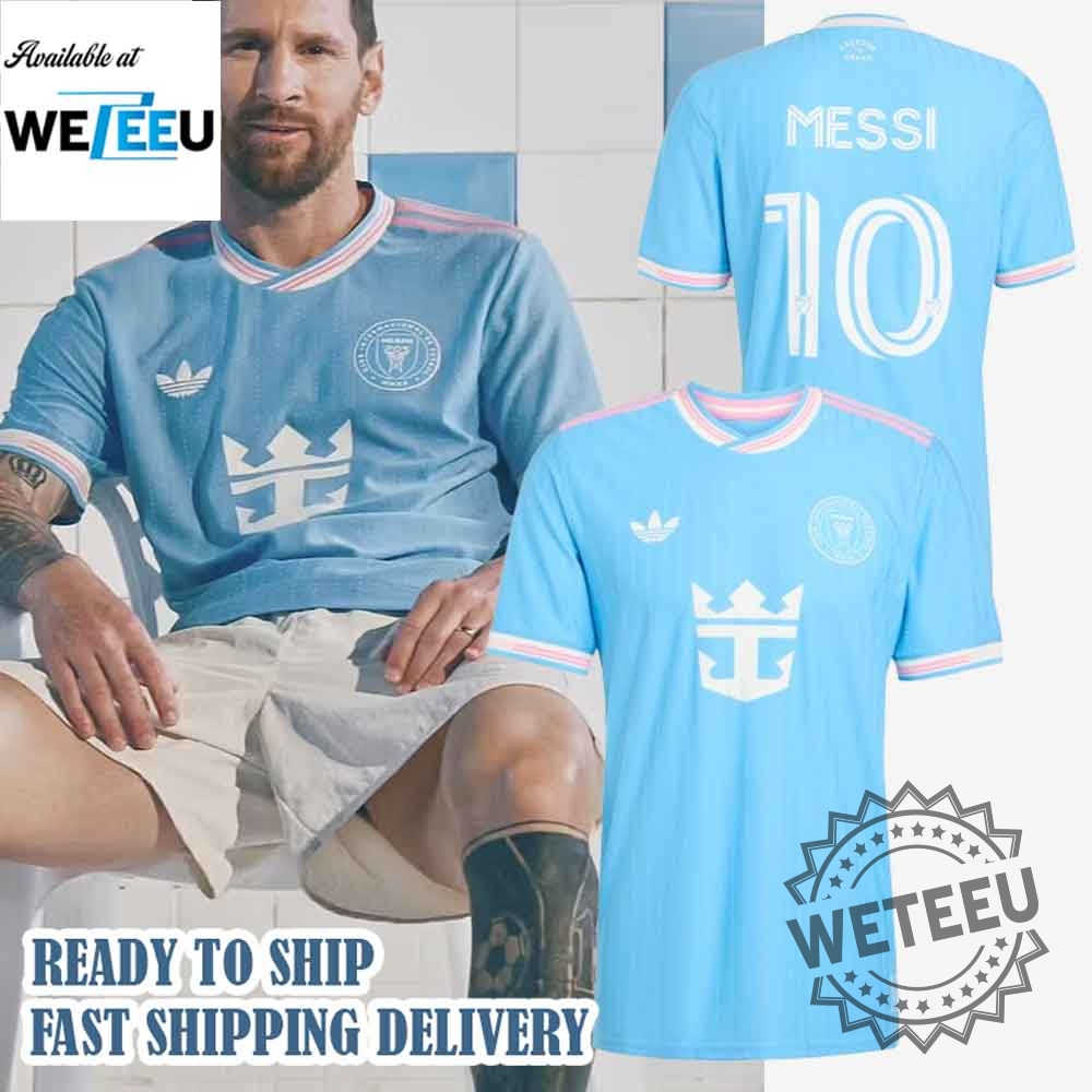 "Celebrate Marines with Jerseys: Phillies, D-backs, Orioles, Miami, Padres" 5 Inter Miami Cf 2526 Third Authentic Messi Jersey Adidas Blue Soccer Shirt