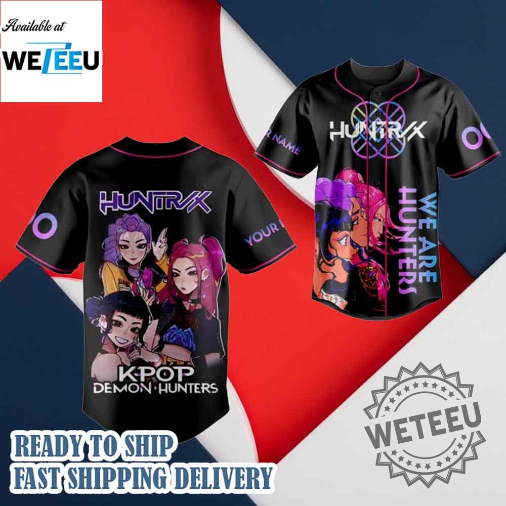 "Top 2025 Custom Jerseys: College, Kpop, MLB, and More!" 5 Kpop Demon Hunters Jersey Huntrax We Are Hunters Custom Name Shirt 2025