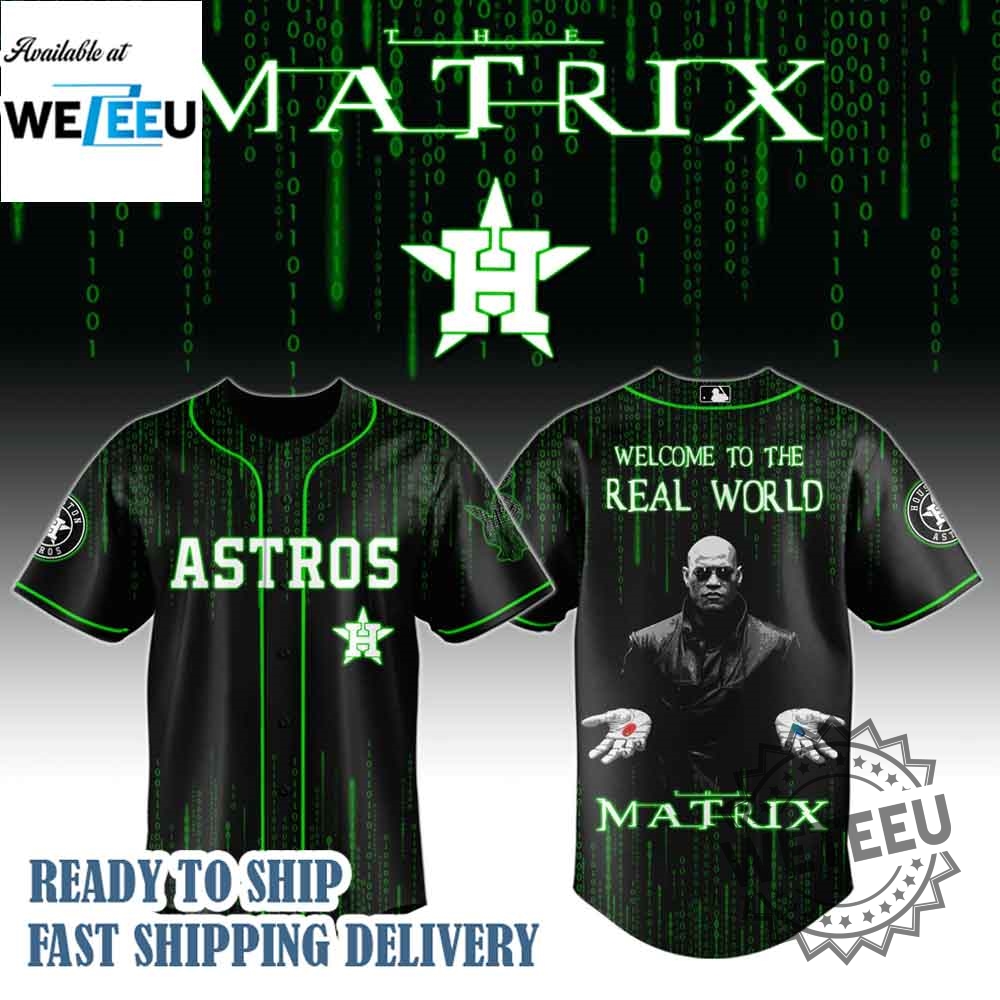 "Top MLB Crossover Jerseys: Yankees, Tigers, Dodgers, Blue Jays & More" 14 Houston Astros Mlb X The Matrix Baseball Jersey Shirt