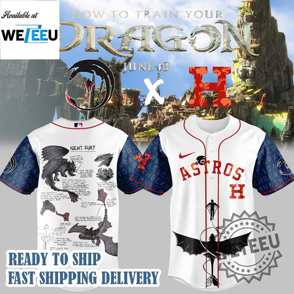 "Top MLB Cross-Culture Jerseys: Celebrities and Unique Heritage Designs" 8 Houston Astros Mlb X How To Train Your Dragon Jersey