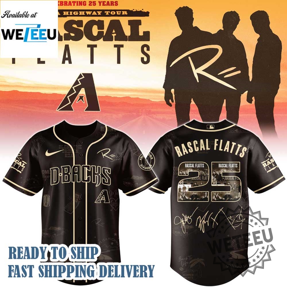 Arizona Diamondbacks Mlb X Rascal Flatts Life Is Highway Tour Jersey