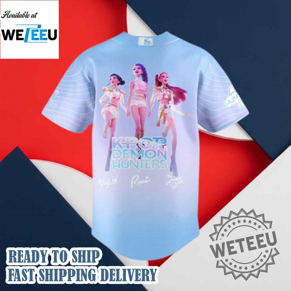 Atlanta Braves Kpop Demon Golden Song Signature Hunters Huntrix Baseball Jersey 6 Atlanta Braves KPop Demon Golden Song Signature Hunters Huntrix Baseball Jersey