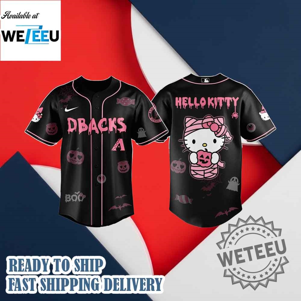 Arizona Diamondbacks X Hello Kitty Cosplay Hallloween Jersey