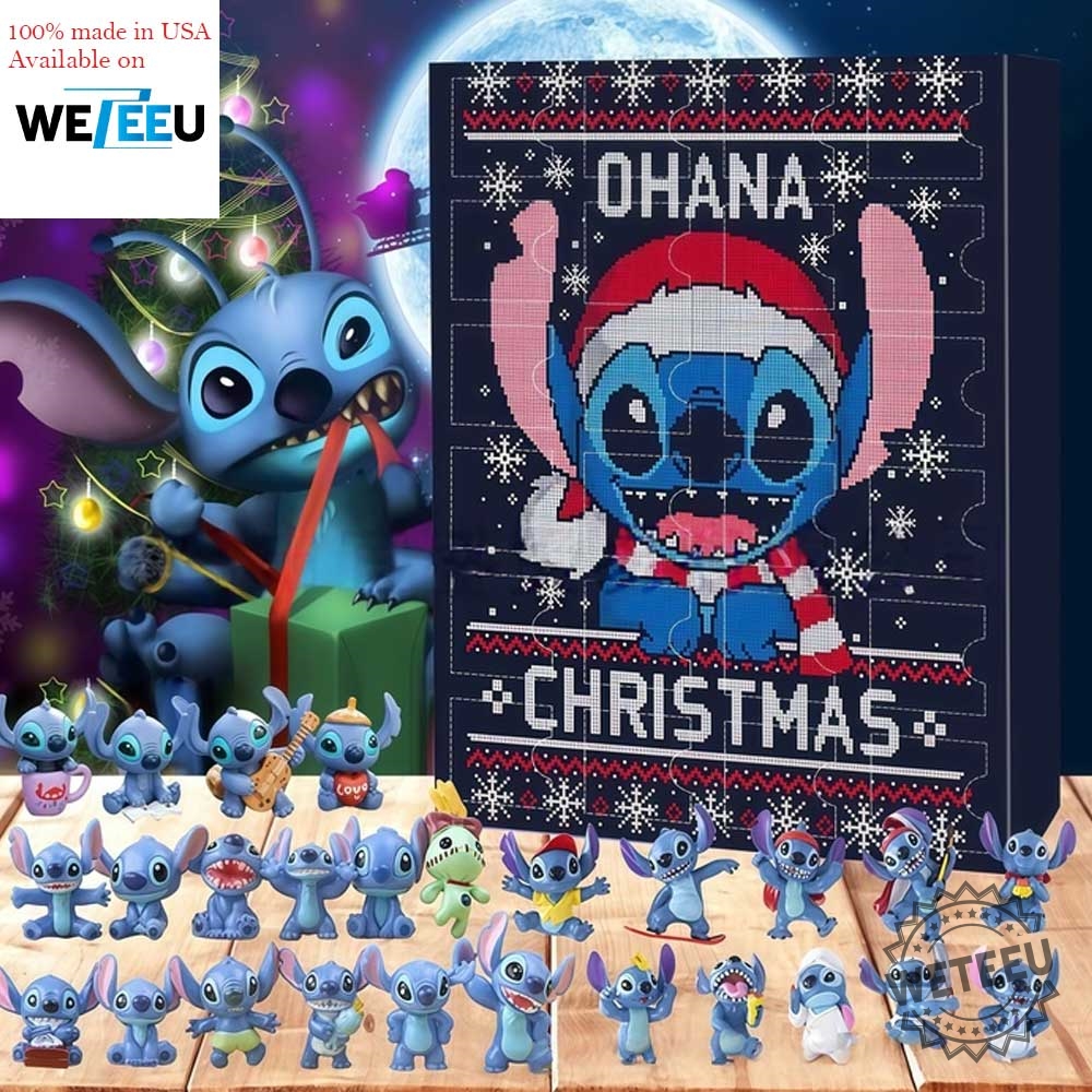 Ohana Stitch Christmas Advent Calendar Lilo Stitch Disney Holiday Countdown